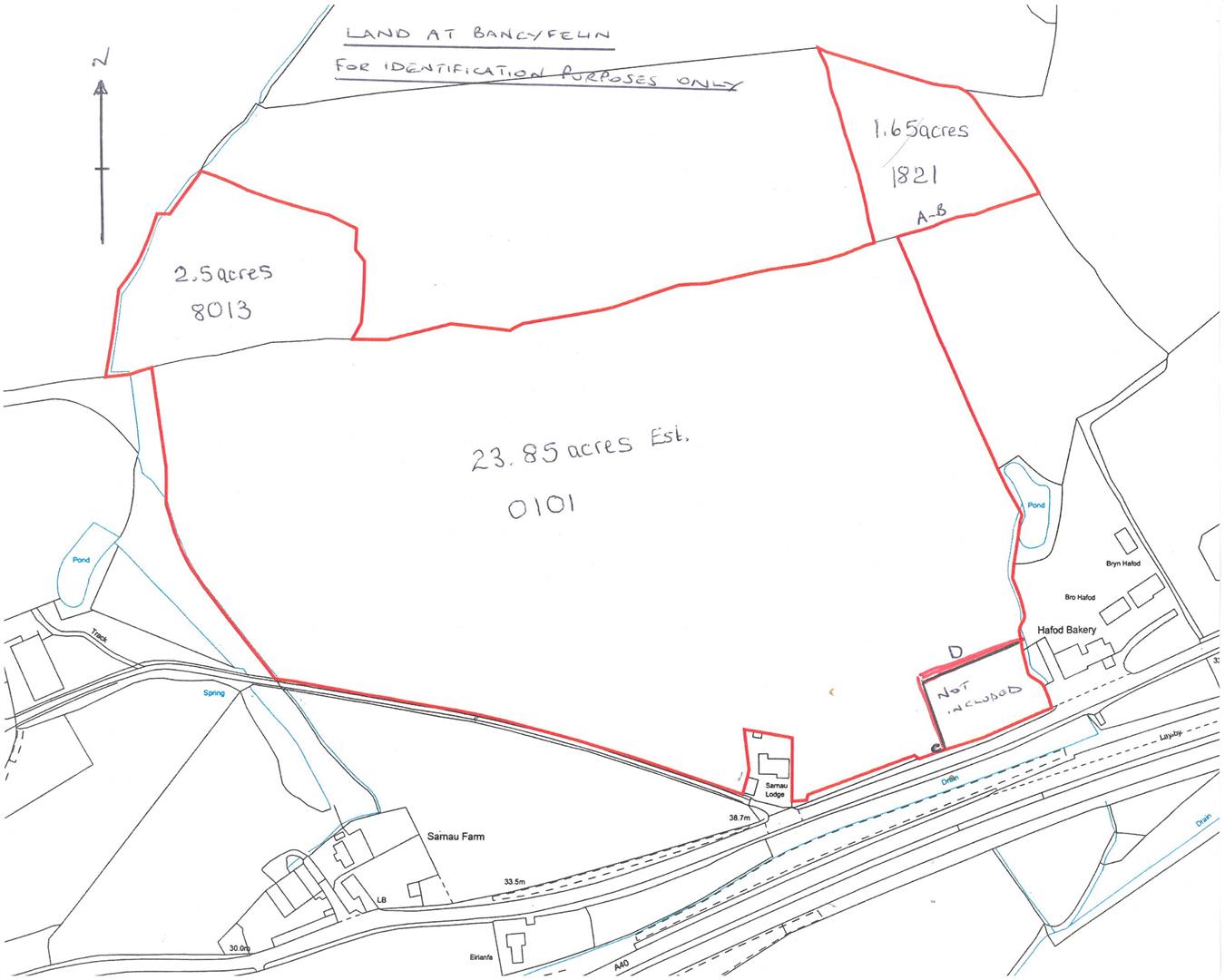 By Auction Approx. 28 acres at Sarnau Fields, Bancyfelin, Llysonnen Road, Carmarthen